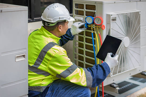 Professional Air Duct Cleaning technician working in Walkerton, IN